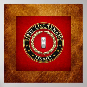 U.S. Marines: First Lieutenant (USMC 1stLt) [3D] Poster