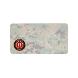 U.S. Marines: Kapitän (USMC Capt) [3D] Adressaufkleber