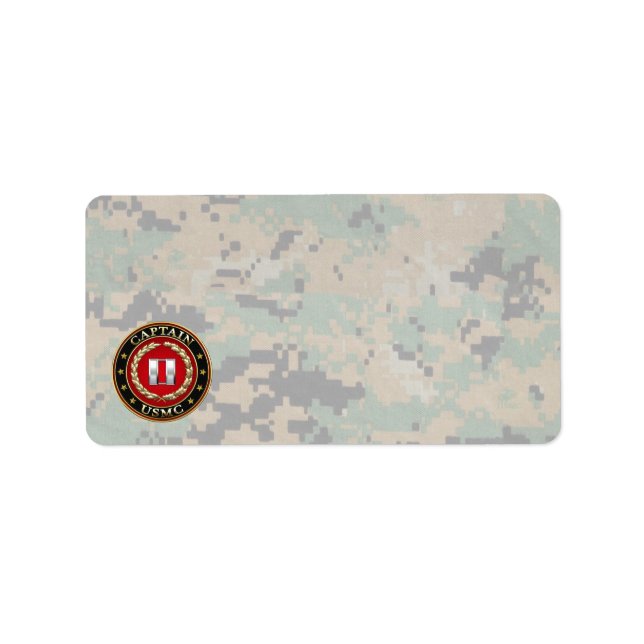 U.S. Marines: Kapitän (USMC Capt) [3D] Adressaufkleber (Vorne)