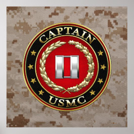 U.S. Marines: Kapitän (USMC Capt) [3D] Poster