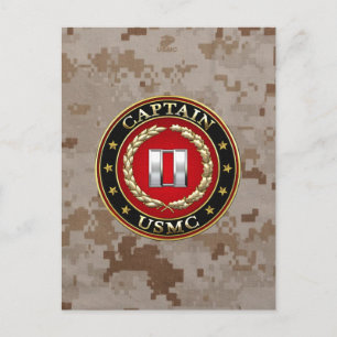 U.S. Marines: Kapitän (USMC Capt) [3D] Postkarte