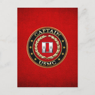 U.S. Marines: Kapitän (USMC Capt) [3D] Postkarte