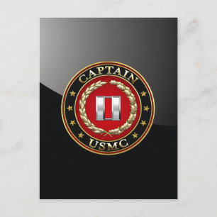 U.S. Marines: Kapitän (USMC Capt) [3D] Postkarte