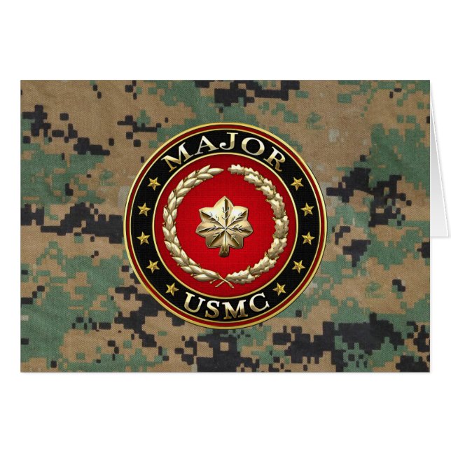 U.S. Marines: Major (USMC Maj) [3D] (Vorderseite (Horizontal))
