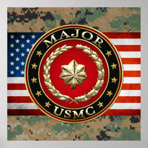 U.S. Marines: Major (USMC Maj) [3D] Poster