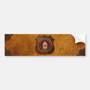 U.S. Marines: Master Sergeant (USMC MSgt) [3D] Autoaufkleber