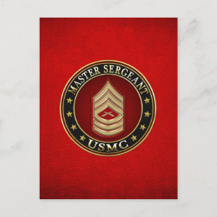 U.S. Marines: Master Sergeant (USMC MSgt) [3D] Postkarte
