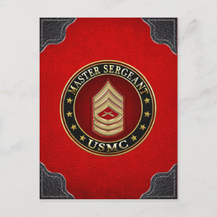U.S. Marines: Master Sergeant (USMC MSgt) [3D] Postkarte