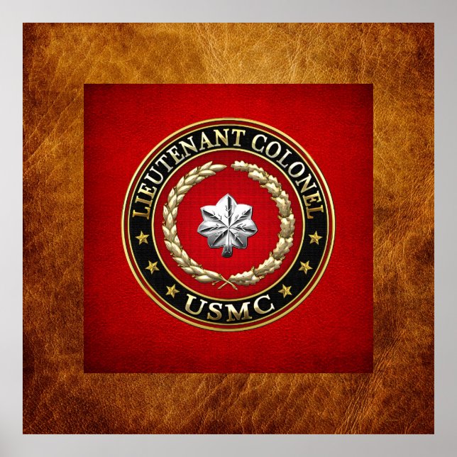 U.S. Marines: Oberstleutnant (USMC LtCol) [3D] Poster (Vorne)