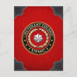 U.S. Marines: Oberstleutnant (USMC LtCol) [3D] Postkarte