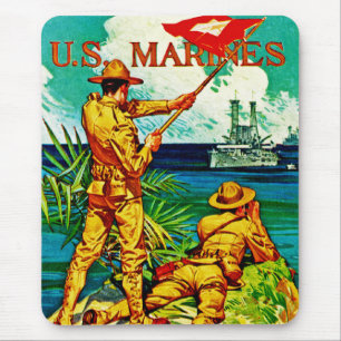 U.S. Marines ~ Signalflagge Mousepad