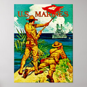U.S. Marines ~ Signalflagge Poster
