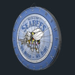 U.S. MarineSeabee Dartscheibe<br><div class="desc">Für das stolze wir Marineveteran auf Ihrer Liste,  eine Grafik eines Marine Seabee (Columbium-Bau Bataillon) kennzeichnend. Ein perfektes Geschenk für den Seebienen-Tierarzt auf Ihrer Liste!</div>