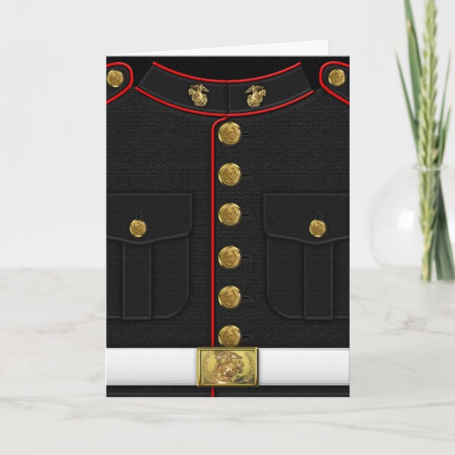 U.S. Marinesoldaten: Usmc-formale Uniform [3D] Karte (Vorderseite)