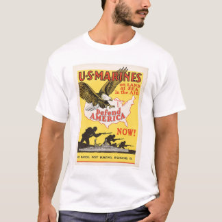U.S. Marinesoldaten verteidigen Amerika T-Shirt