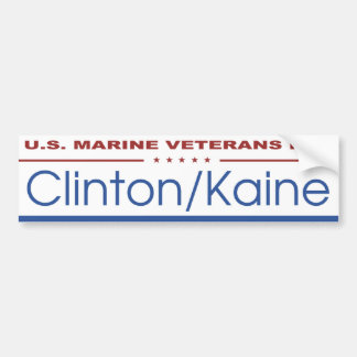 U.S. Marineveterane für Clinton/Kaine Aufkleber Autoaufkleber