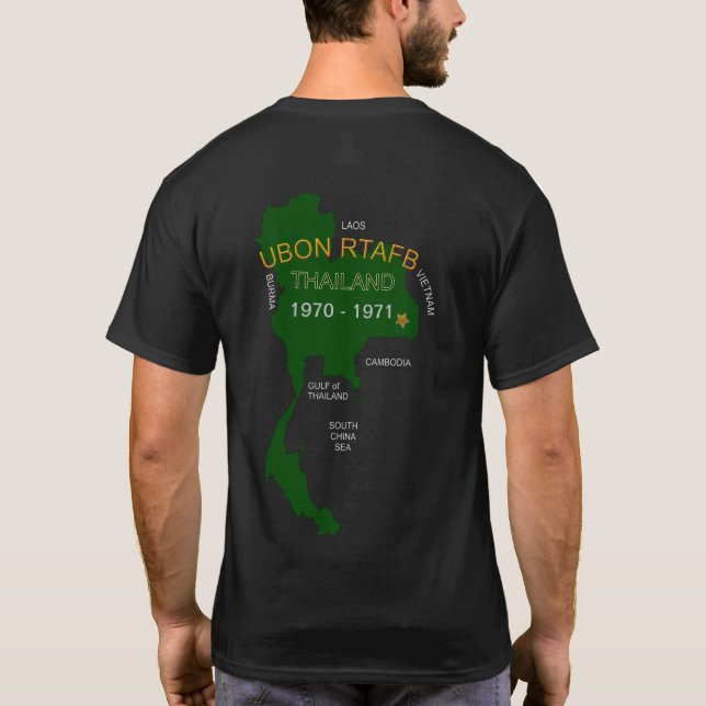 U. S. Militär Thailand Veteranen Ubon RTAFB T-Shirt (Rückseite)
