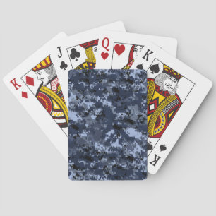 U.S. Military Blue Camouflage Spielkarten
