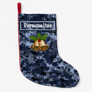 U.S. Military Blue Camouflage Weihnachts-Strumpf m Kleiner Weihnachtsstrumpf