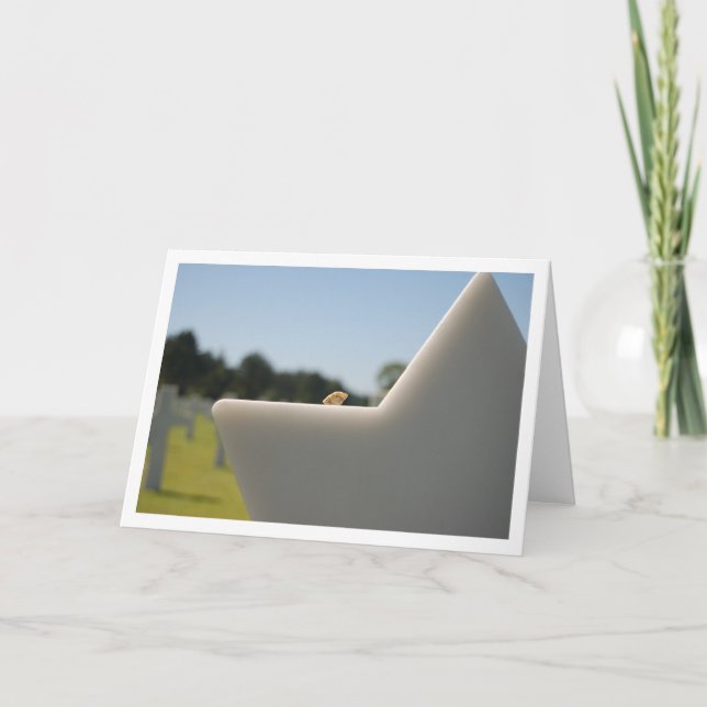 U.S. Military Cemetery in Normandy, Frankreich Karte (Vorderseite)