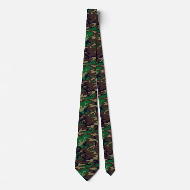 U.S. Military Woodland Camouflage Neck Tie Krawatte (Vorderseite)