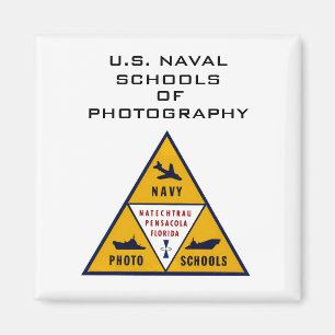 U.S. Naval Schools of Fotogray (Color) Magnet