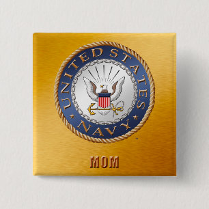 U.S. Navy Mama Button