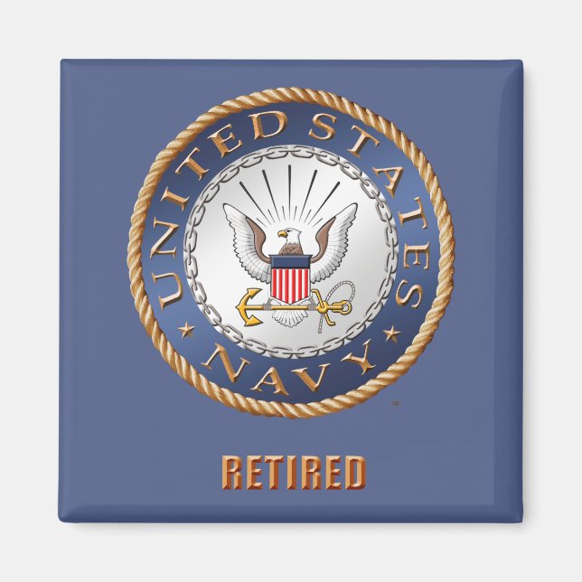 U.S. Navy Remüde Magnet (Vorne)