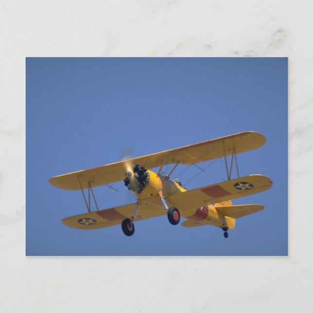 U.S. Navy Version, Stearman N3N3 Postkarte (Vorderseite)