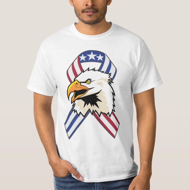 U.S. Patriotische Eagle-Flagge T-Shirt (Vorderseite)