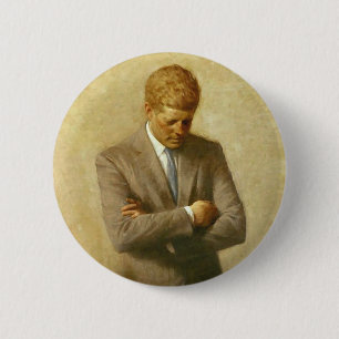 U.S. Präsident John F. Kennedy durch Aaron Shikle Button