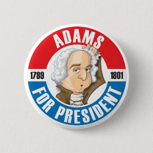 U.S. Präsidenten Campaign Button: #2 John Adams Button