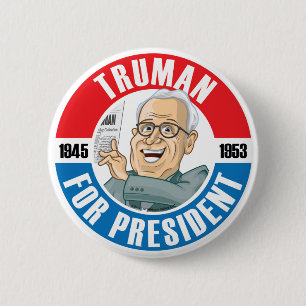 U.S. Präsidenten Campaign Button: #33 Harry Truman Button
