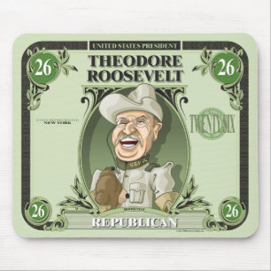 U.S. Präsidenten Mousepad: #26 Theodore Roosevelt Mousepad