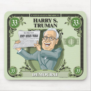 U.S. Präsidenten Mousepad: #33 Harry S. Truman Mousepad
