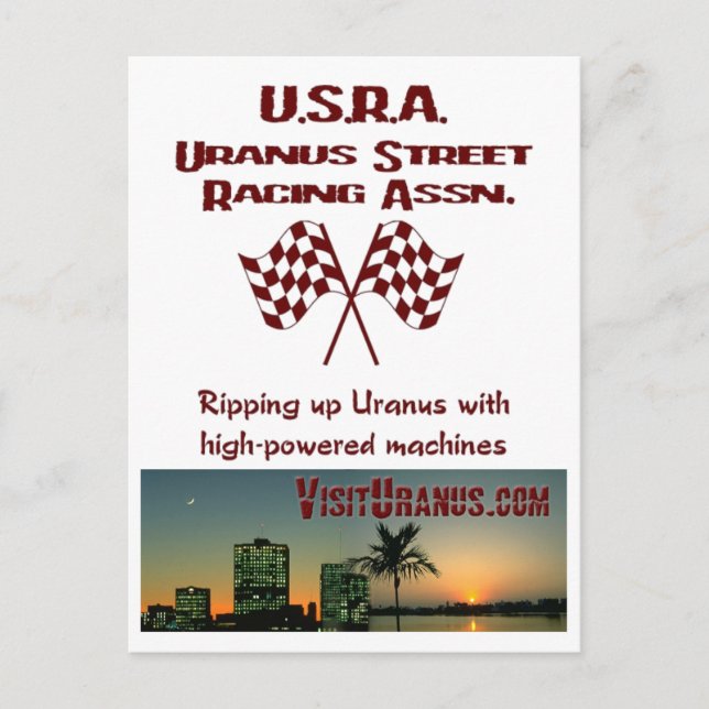 U.S.R.A. POSTKARTE (Vorderseite)