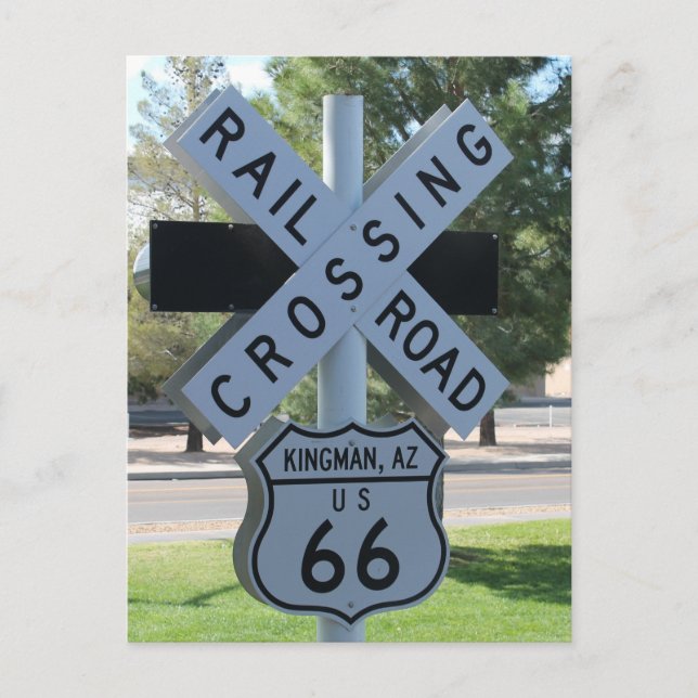 U.S. ROUTE 66 Kingman Arizona Postkarte (Vorderseite)