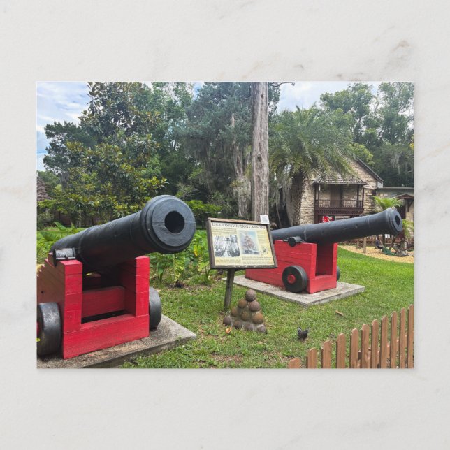 U.S.S. Constitution Kanonen  Postkarte (Vorderseite)