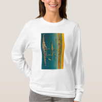 U.S. Schlachtschiffe verankert in Long Beach