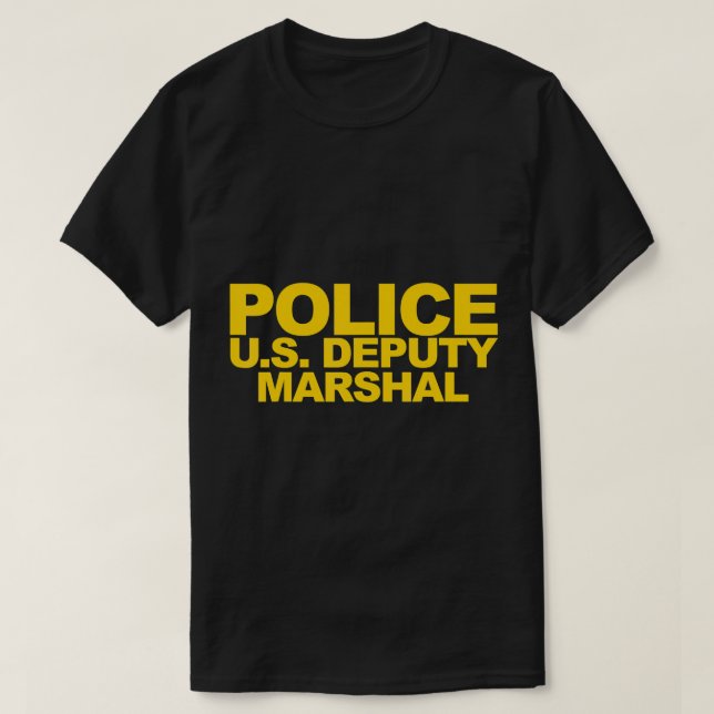 U.S. Stellvertretender Marshal Shirt Front Print L (Design vorne)