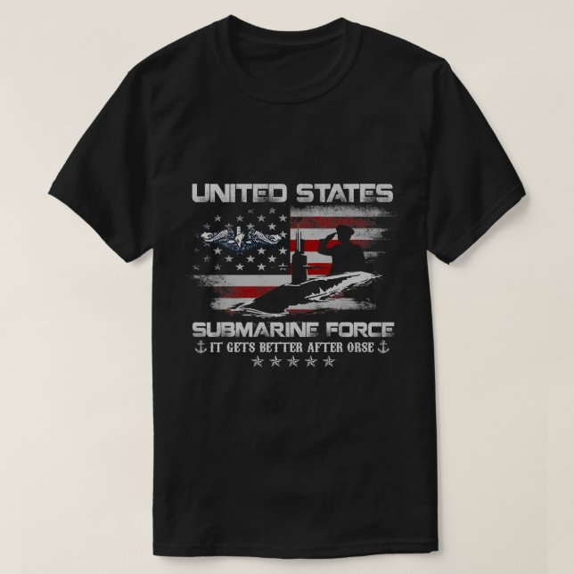 U.S. U. Force Veteran Es bekommt bessere Flagge VI T-Shirt (Design vorne)