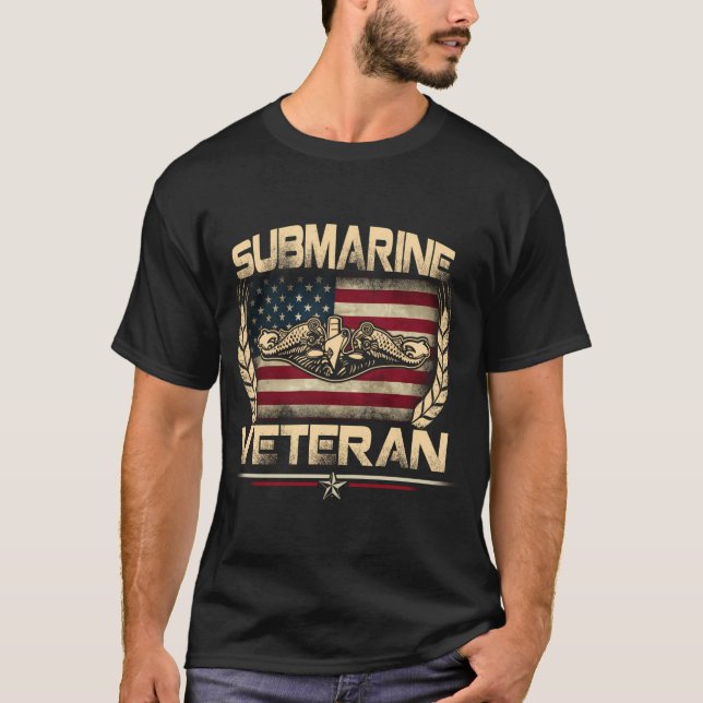 U.S. U. Veteran Service Military Patriotic T-Shirt (Vorderseite)