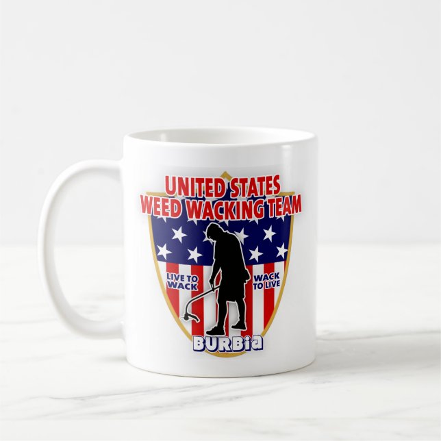 U.S. Unkraut-Wacking Team-Tasse Tasse (Links)