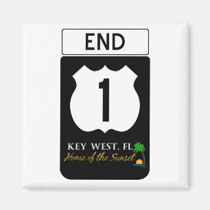 U.S. Verkehrsschild des Weg-1 Magnet