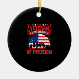 u.s. Veteran Verteidiger der Freiheit Keramik Ornament