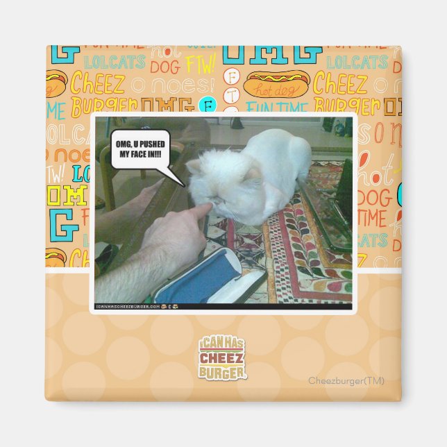 U stieß mir ins Gesicht! Magnet (Vorne)