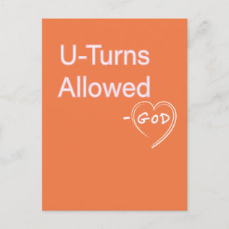 U-Turns erlaubt Gott Humor Postkarten Christlich