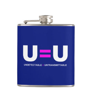 U=U HIV Nicht nachweisbare Gleichheit unübertragba Flachmann