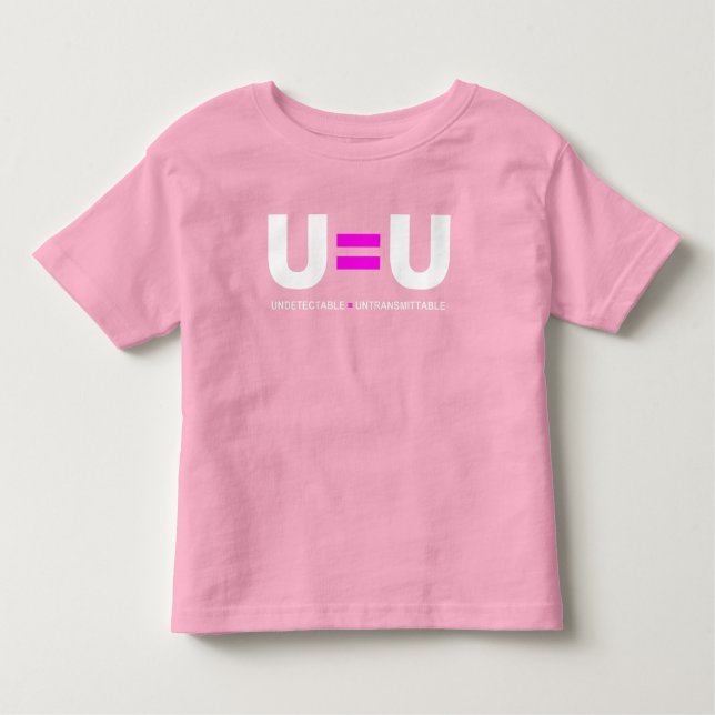 U=U HIV Nicht nachweisbare Gleichheit unübertragba Kleinkind T-shirt (Vorderseite)