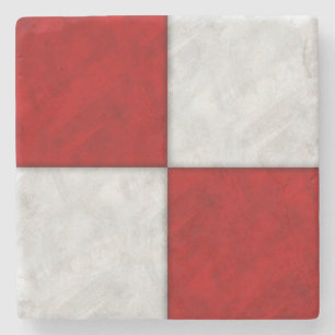 U Uniformfarben-Wasserzeichen-Seeflagge Steinuntersetzer